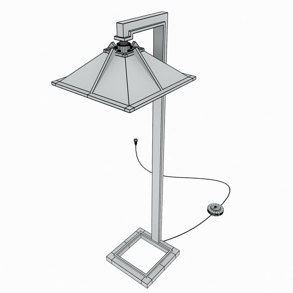 3dsmax taliesin floor lamps yamagiwa - Yamagiwa Taliesin 1 Floor... by okrim